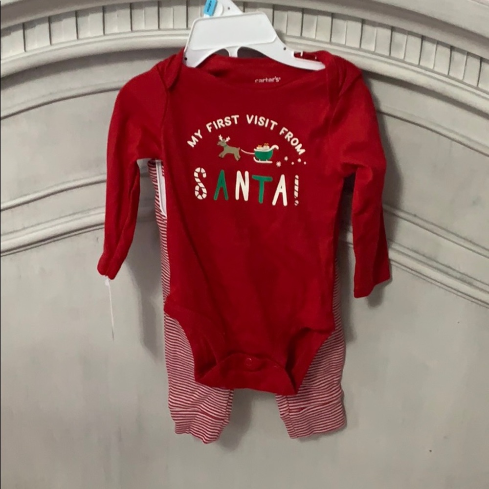 My first visit from Santa Carter’s outfit